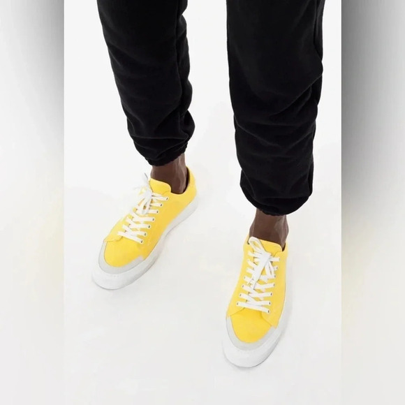 John Elliott Mens/Youth Haze Low Canvas In Canary Italian Made EU 41 US 8 - Picture 6 of 14